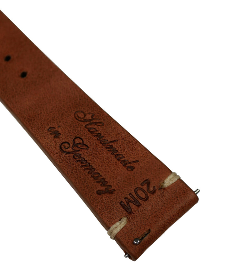 Vintage Leather Watch Strap - Brown