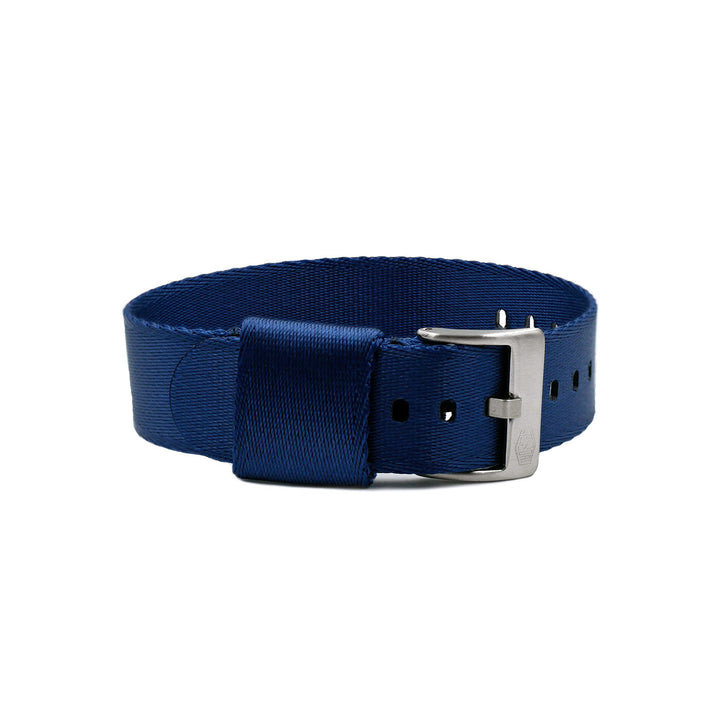 Vintage Military Single Pass Nylon Watch Strap – Blue