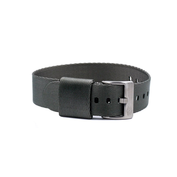 Vintage Military Single Pass Nylon Watch Strap – Grey