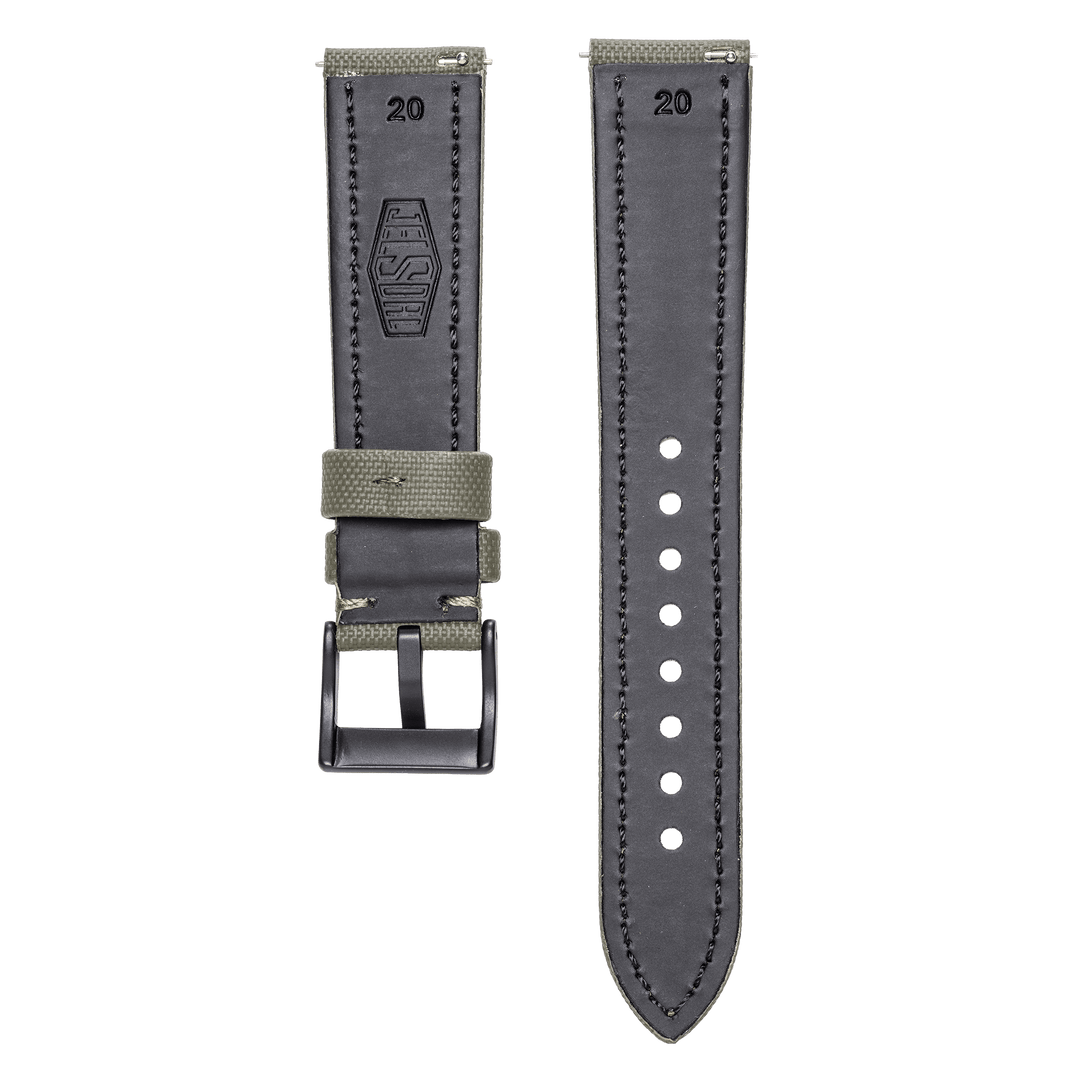 København - Sailcloth Watch Strap - Military Green