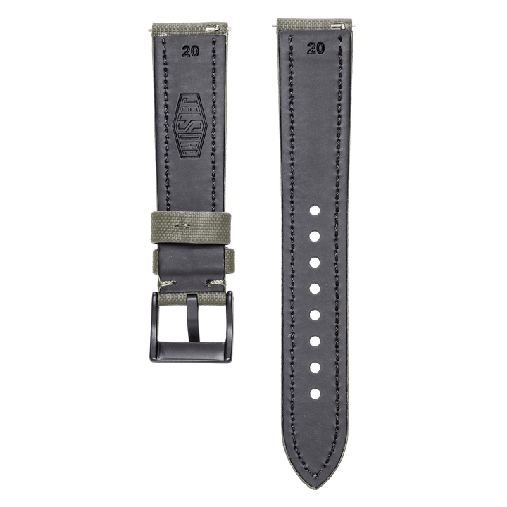 København - Sailcloth Watch Strap - Military Green