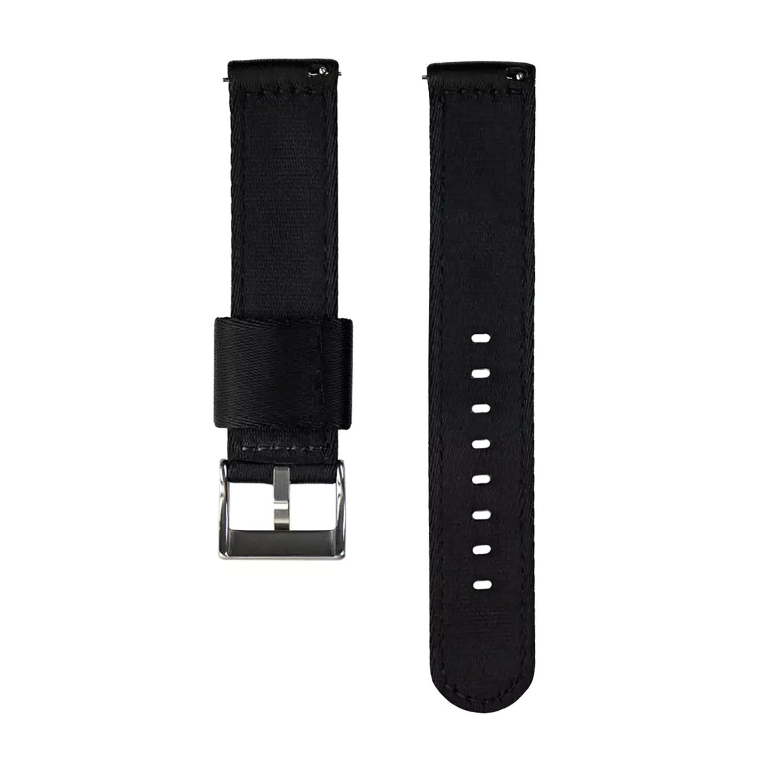 Vintage Military Two-Piece Nylon Watch Strap – Black