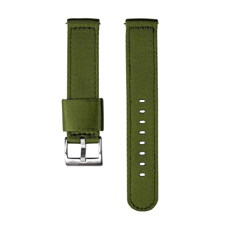 Vintage Military Two-Piece Nylon Watch Strap – Green