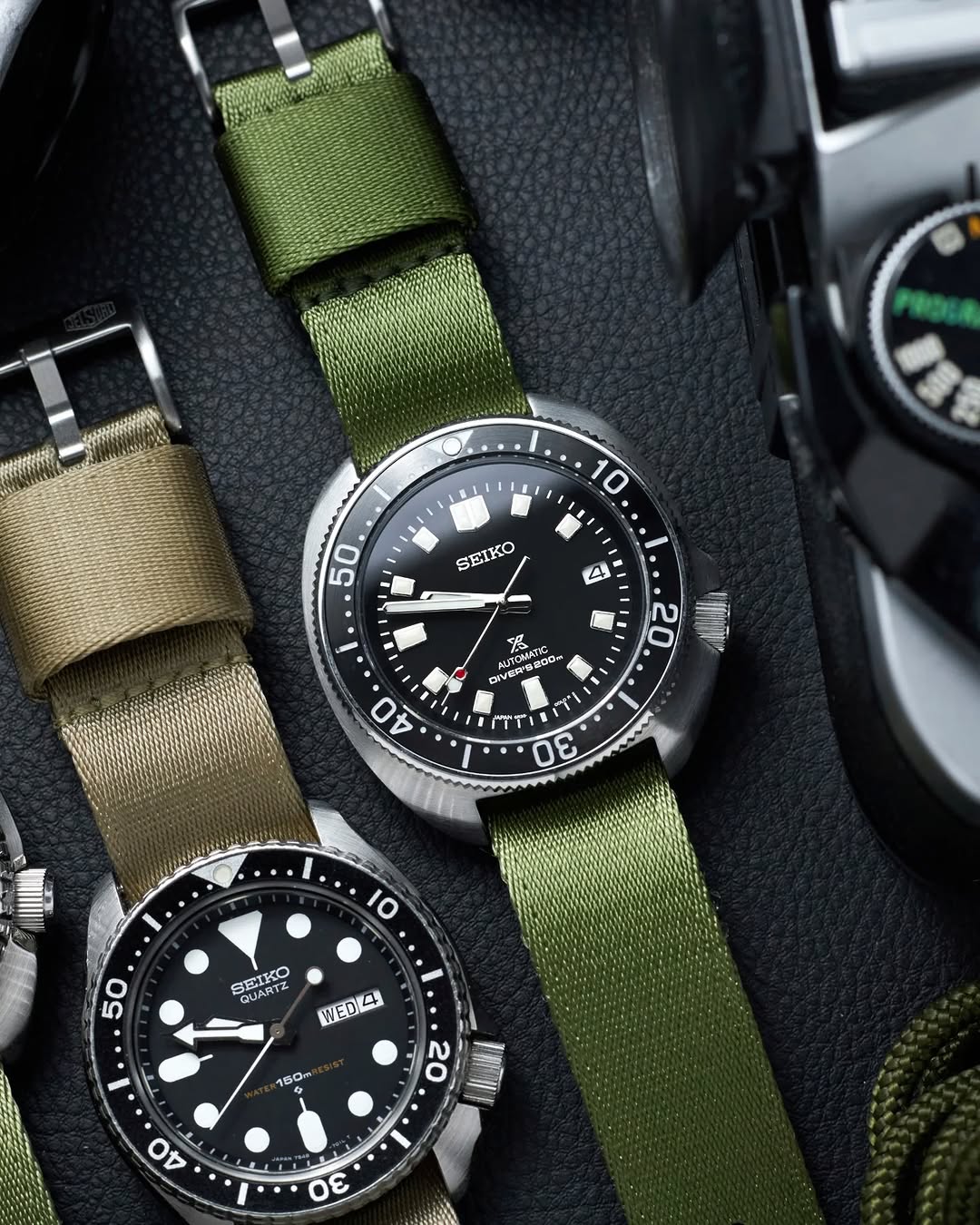 Vintage Military Single Pass Nylon Watch Strap – Military Green