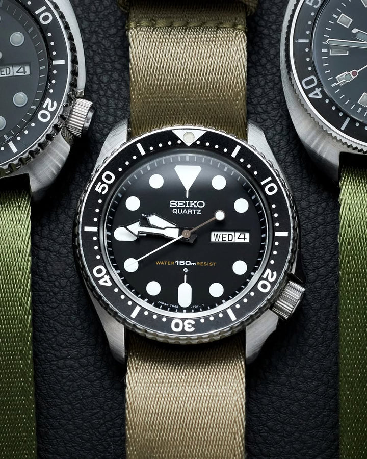 Vintage Military Single Pass Nylon Watch Strap – Khaki
