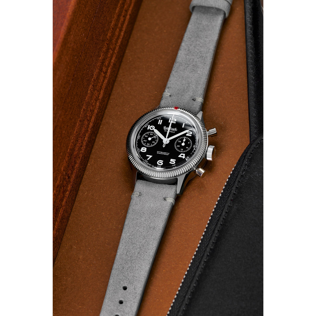 Vintage Suede Watch Strap - Grey