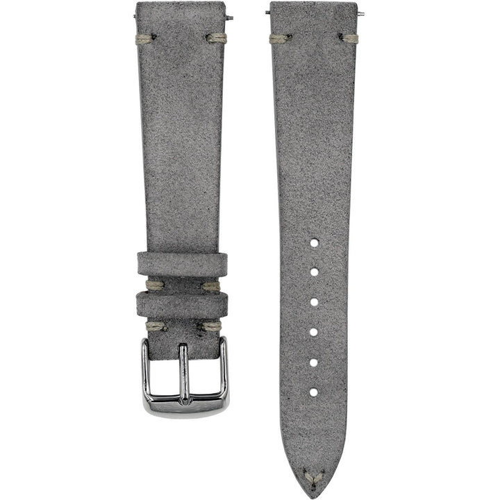 Vintage Suede Watch Strap - Grey
